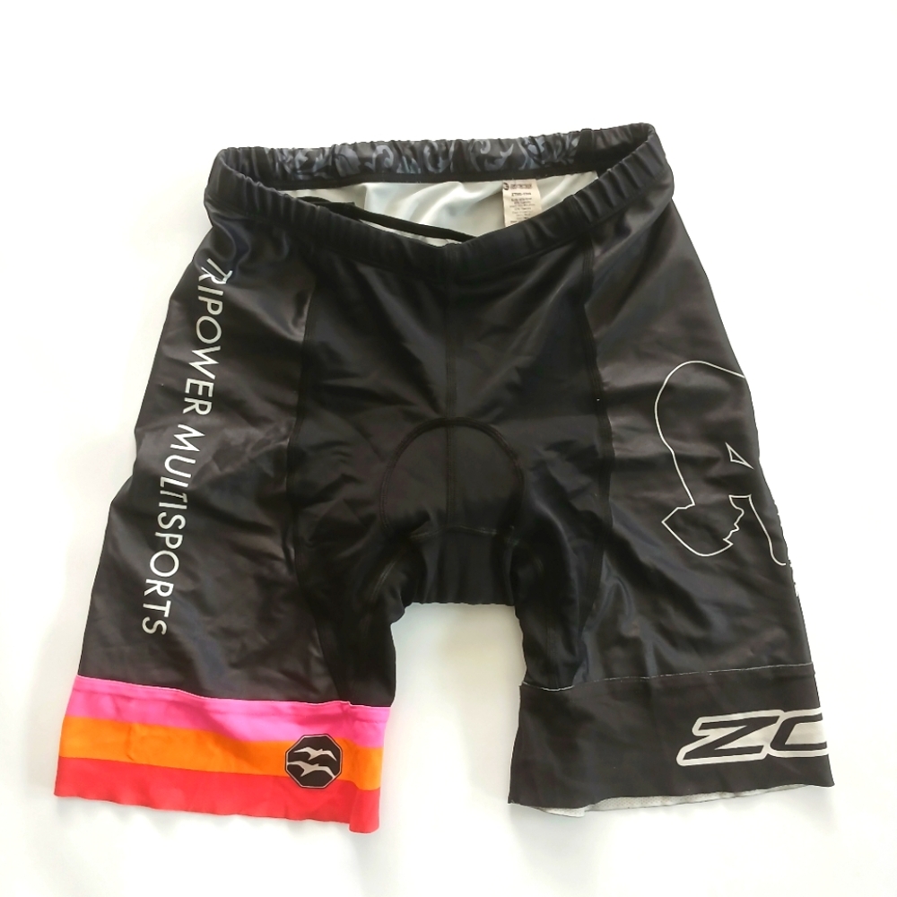 Zoca Small Black Cycling Shorts Tripower Multisports San Diego Sponsor